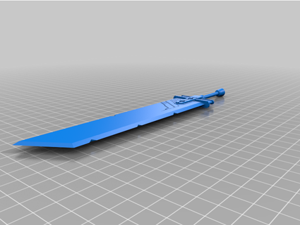 final fantaisie épée kawaii 3d print model - Mito3D