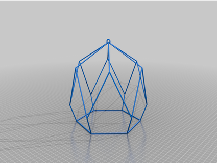 lustre hexagonal estilo moderno desván yiixpe 3d print model - Mito3D