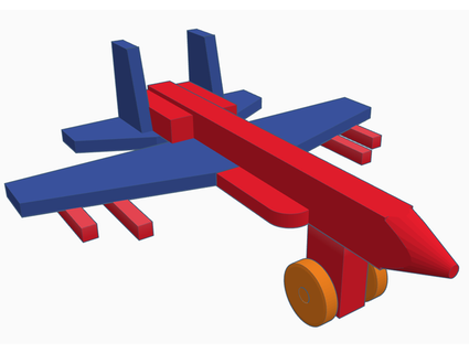 wooden airplane buckwheat469 3d print model - Mito3D