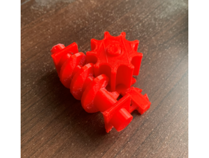 worm gear desk toy coolc 3d print model - Mito3D