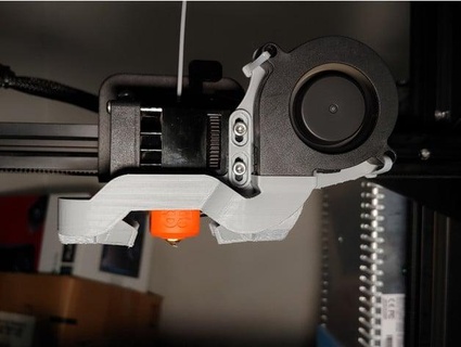 biqu h2 Extruder Kühlung Leitung Kabel Unterstützung hopping3d 3d print model - Mito3D