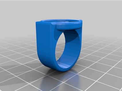 anillo cruz 3d 3d print model - Mito3D