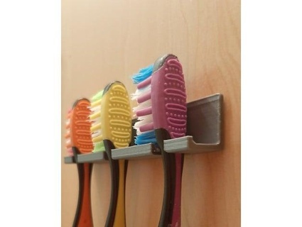 semplice parete montare spazzolino titolare supporto iniziamo viola 3d print model - Mito3D