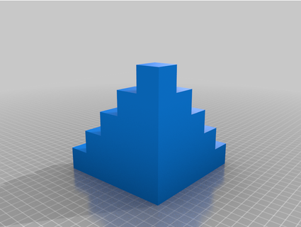cubes pyramide erreur 3d print model - Mito3D
