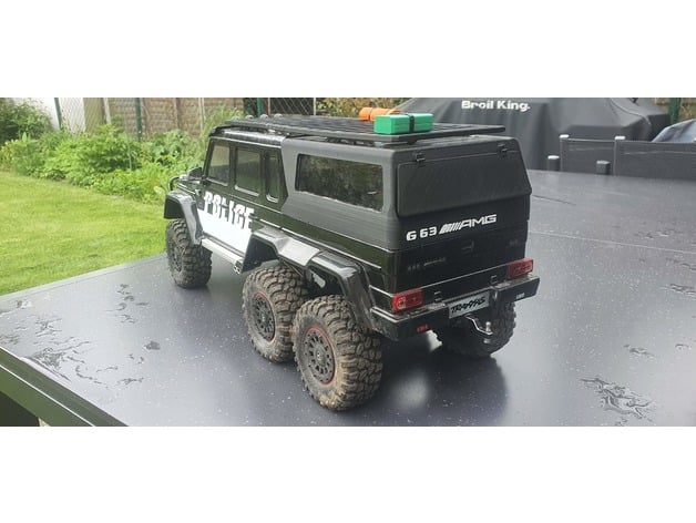 capota rígida trx6 g63 amg corpo escala rc alemão 3D print model - Mito3D