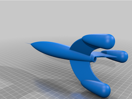 tin rocket hoakin 3d print model - Mito3D