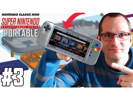 super Nintendo mini portátil retrogames 3d print model - Mito3D