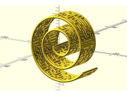 spiral maze justinsdk 3d print model - Mito3D