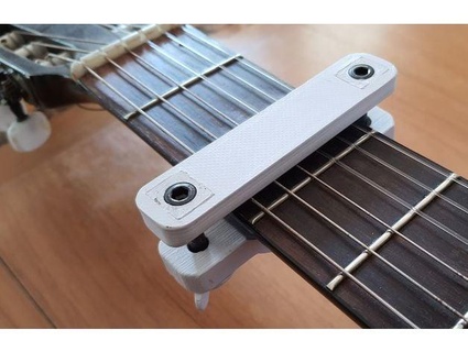 flat capo 6 7 strings acoustic guitars marcelobiase 3d print model - Mito3D