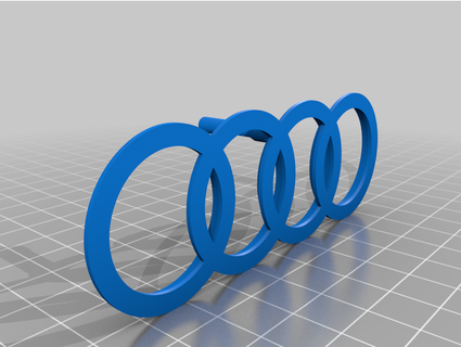 audi key hanger fitted 3d print model - Mito3D
