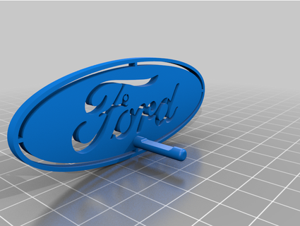ford key hanger fitted 3d print model - Mito3D