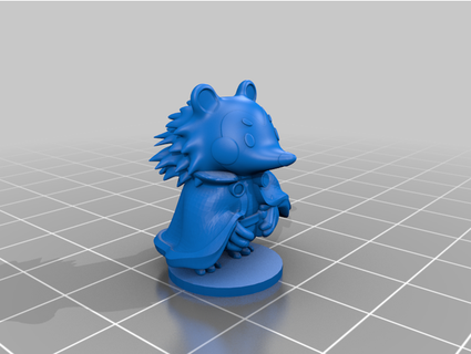 hedgehog adventurer aulenback 3d print model - Mito3D