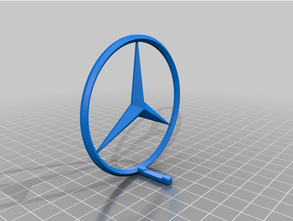 Mercedes anahtar askı takılmış 3d print model - Mito3D