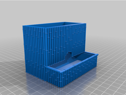 coton écouvillon titulaire soutien bambou boite tige voyons 3d print model - Mito3D