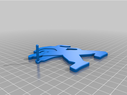 peugeot chiave appendiabiti montato 3d print model - Mito3D