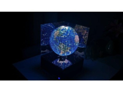 persistance vision globe pov framboise pi3 + pico rp2040 rottaca 3d print model - Mito3D