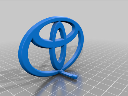 toyota key hanger fitted 3d print model - Mito3D