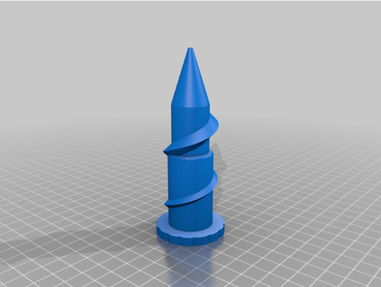 manico scopa inviare coclea eslmatt 3d print model - Mito3D