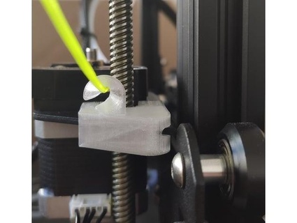 clip-on filament guide ender3 v2 toberl 3d print model - Mito3D