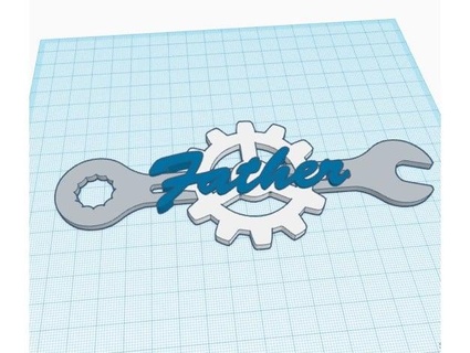 father's day wrench rkxone 3d print model - Mito3D