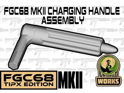 fgc-68 mkii 3d printable charging handle assembly untangle 3d print model - Mito3D