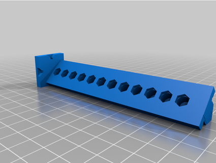 4040 rail nozzle tray kranix 3d print model - Mito3D