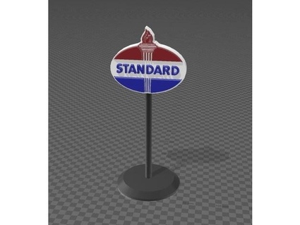 gas station sign 23 0patience 3d print model - Mito3D