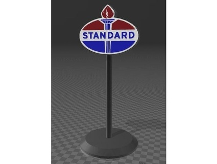 gas station sign 24 0patience 3d print model - Mito3D