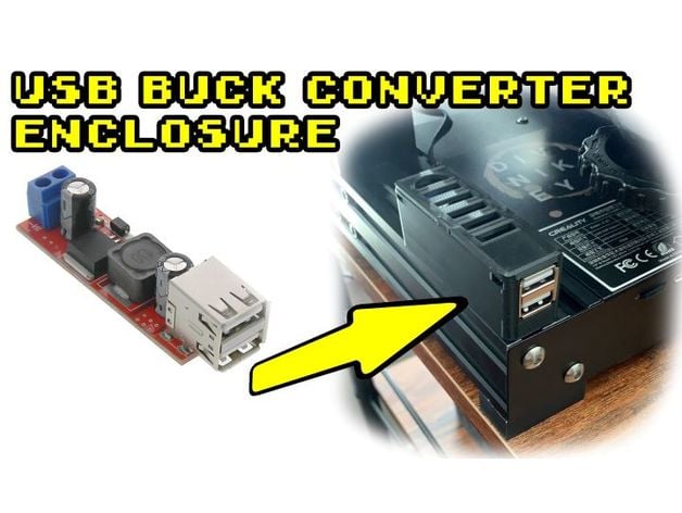 buck converter step-down usb enclosure djeuthyphro 3D print model - Mito3D