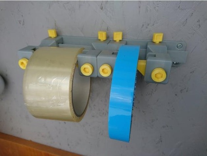 ajustable tape rolls holder 3dprintsbuilds 3d print model - Mito3D