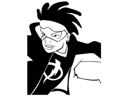 static shock stencil longquang 3d print model - Mito3D