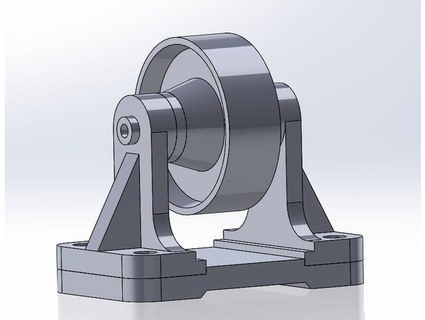 beltrollersuppert fasermok 3d print model - Mito3D