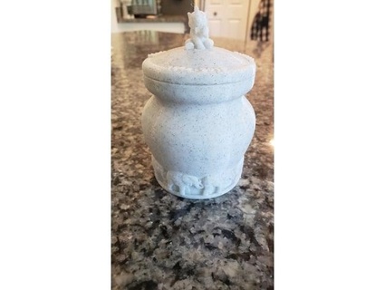 l'éléphant thème vase urne récipient dehart007 3d print model - Mito3D