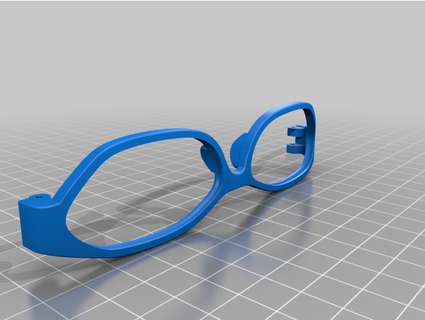 glasses frame replacement dc010 3d print model - Mito3D