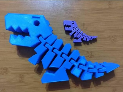 flexi rex trennen Teile enorm druckt Zapfen alscbg 3d print model - Mito3D