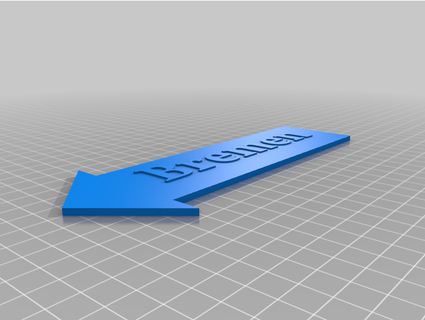 verschiedene segnali direzione st nomi Dirksbastelbude 3d print model - Mito3D