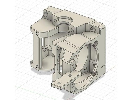 flow extruder head anycubic i3 méga bltoutch Rimix manchot holique 3d print model - Mito3D