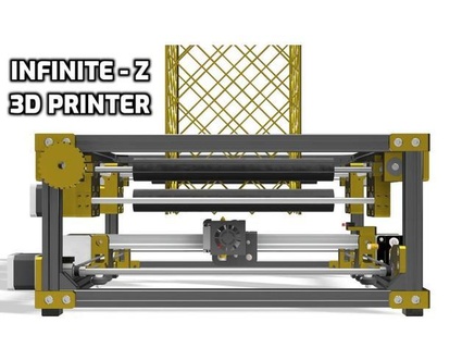 infinite z axis 3d printer ttm ob-3d 3d print model - Mito3D