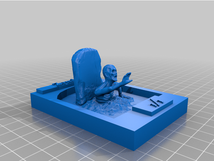 zumbi criatura símbolo jklove 3d print model - Mito3D