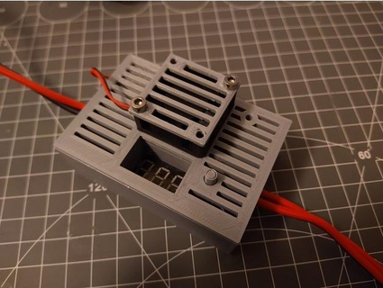 fan cooled voltage regulator housing - xh-m411 bvogl 3d print model - Mito3D