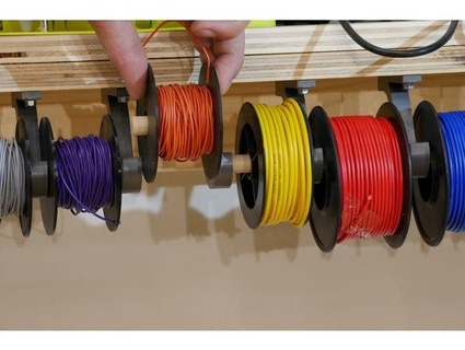 wire spool hanger removable spools mattinglot 3d print model - Mito3D