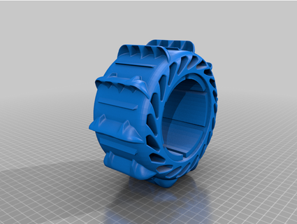 desert wheel jadelabo 3d print model - Mito3D