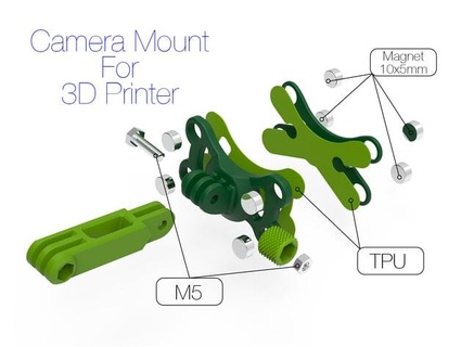 camera mount 3d printer timelapse ruvimkub 3d print model - Mito3D