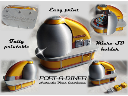 port diner micro sd titulaire soutien demolition88 3d print model - Mito3D