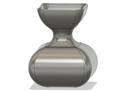 square vase johnkh 3d print model - Mito3D
