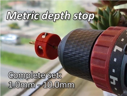 metric depth stop - complete set martijnpeters 3d print model - Mito3D