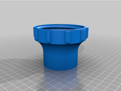 fiducia acqua tainer pompa adattatore joejitsu 3d print model - Mito3D