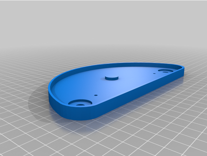 tortuga agua dulce gamera superior gorra 10mm nivel agujero dwnickerson 3d print model - Mito3D