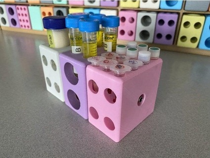 interchangeable test tube rack munby 3d print model - Mito3D