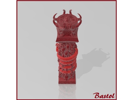 blood bowl trophy 'medusa' bastol 3d print model - Mito3D